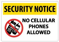 No Cellular Phones Allowed